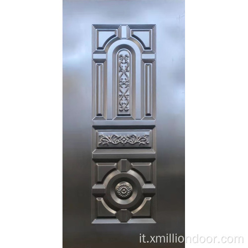 Pannello porta metallico decorativo